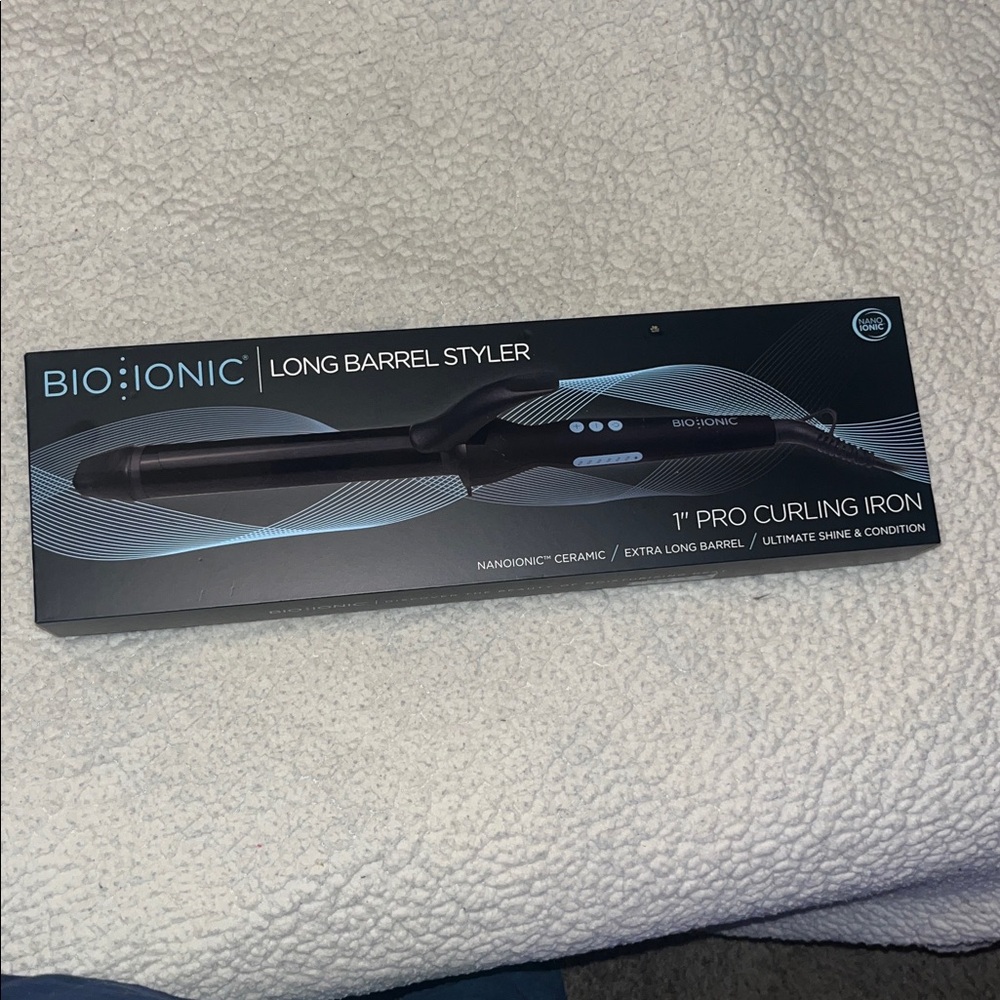 Bio Ionic Black 1" Pro Curling Iron